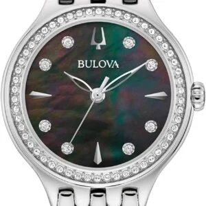 Bulova Ladies' Classic Crystal Silver Stainless